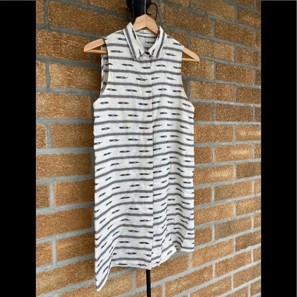 Alice & Olivia Isabelle Shirt linen Dress small - Picture 2 of 9